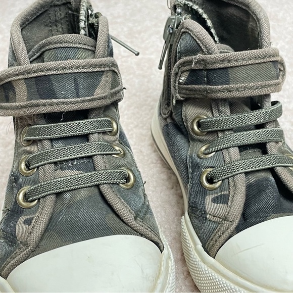 Joe Fresh Hi-Top Green Camo Unisex Sz 8 - Picture 4 of 12